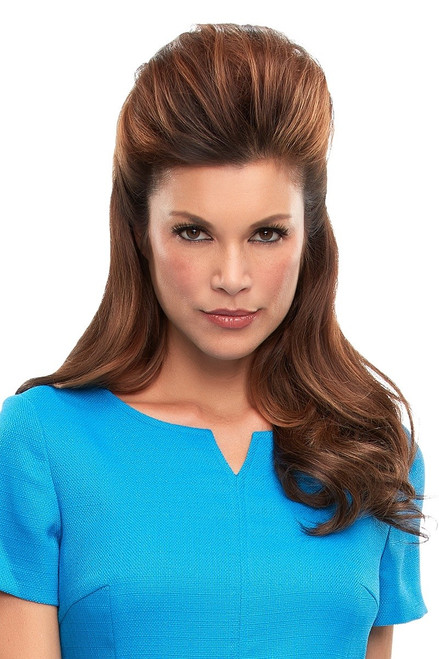 After Top This 16" brunette hair topper