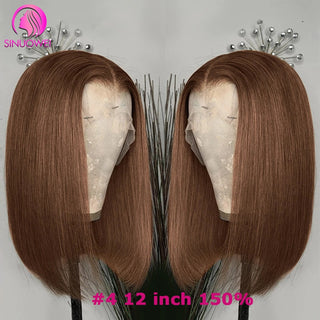 SHOULDER Length | 16-14 Inch | T-Part | 180 Density | Straight Hair | Dark Brown Human Hair |