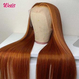 SHOULDER Length | 14-16 Inch | 180 Density | Straight Hair |  Ginger Blonde Human Hair |