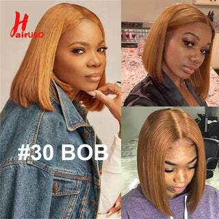 BOB CUT | 10-12 Inch | Highlights | 180 Density | Straight Hair | Honey Blonde Human Hair | - Elite Wigs