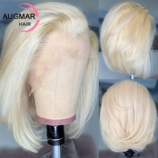 BOB CUT | 180 Density | Dark Silver | Straight hair | Silver Human Hair | - Elite Wigs