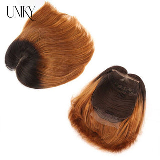 BOB CUT | 8-12 Inch | Ombre | T-Part | 180 Density | Straight Hair | Triple Dark Brown Human Hair | - Elite Wigs