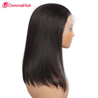 BOB CUT | 8-14 Inch | 180 Density | Straight Hair | Dark Brown Human Hair | - Elite Wigs