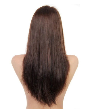 Brown | Brown & Blonde | Highlights | Brown Human Hair | Lace Color | - Elite Wigs