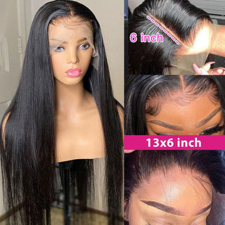 EXTRA LONG Length | 34-36 Inch | 180 Density | Straight Hair | Black Human Hair | - Elite Wigs