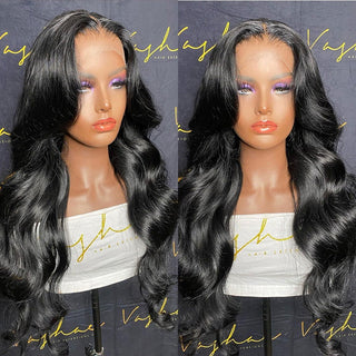 EXTRA LONG Length | 34-36 Inch | 250 Density | Body Wave | Black Human Hair | - Elite Wigs