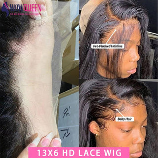 EXTRA LONG Length | 34-36 Inch | 250 Density | Body Wave | Black Human Hair | - Elite Wigs