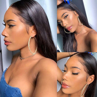 EXTRA LONG Length | 34-36 Inch | 250 Density | Straight Hair | Black Human Hair | - Elite Wigs