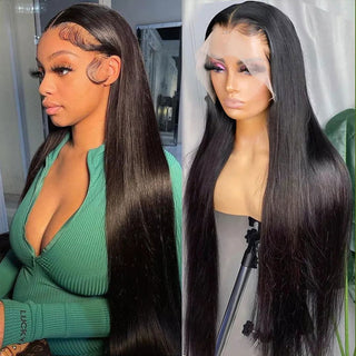 EXTRA LONG Length | 34-36 Inch | 250 Density | Straight Hair | Black Human Hair | - Elite Wigs