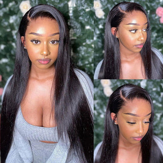 EXTRA LONG Length | 34-36 Inch | 250 Density | Straight Hair | Black Human Hair | - Elite Wigs