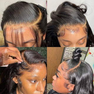 EXTRA LONG Length | 34-36 Inch | 250 Density | Straight Hair | Black Human Hair | - Elite Wigs