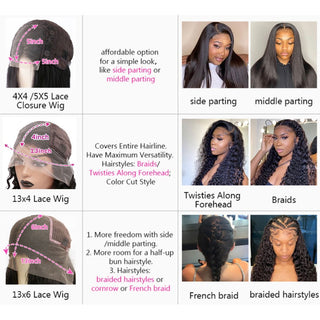 EXTRA LONG Length | 34-36 Inch | 250 Density | Straight Hair | Black Human Hair | - Elite Wigs