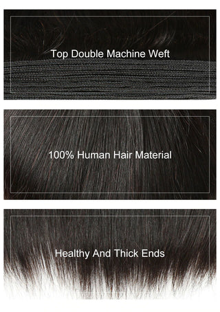 EXTRA LONG Length | 34-36 Inch | 250 Density | Straight Hair | Black Human Hair | - Elite Wigs