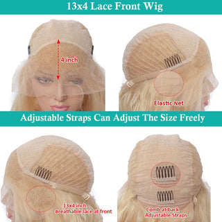 EXTRA LONG Length | 34 Inch | 180 Density | Straight Hair | Platinum Blonde Human Hair | - Elite Wigs