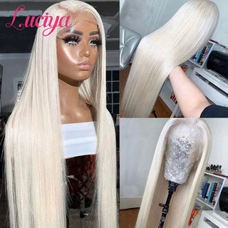 EXTRA LONG Length | 34 Inch | 180 Density | Straight Hair | White Pearl Human Hair | - Elite Wigs