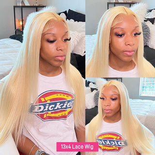 EXTRA LONG Length | 36 Inch | 250 Density | Straight Hair | 613 Blonde Human Hair | - Elite Wigs