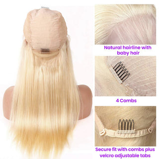 SHOULDER Length | 14-16 Inch | 180 Density | Straight Hair | 613 Blonde Human Hair|