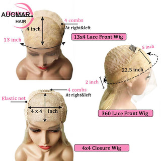 LONGER Length | 360 Lace | 180 Density | Ponytail | Straight Hair | Ice Platinum Blonde Human Hair | - Elite Wigs