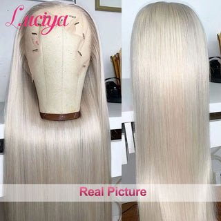LONG Length | 28-32 Inch | 180 Density | Straight Hair | White Pearl Human Hair | - Elite Wigs