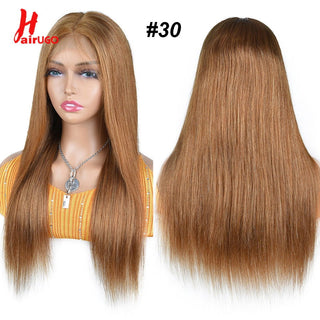 LONG Length | 28 Inch | T-Part | Highlights | 180 Density | Straight Hair | Honey Blonde Human Hair | - Elite Wigs