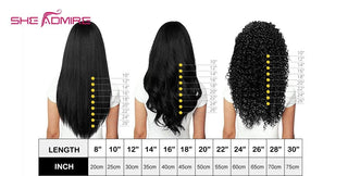 MID Length | 20-24 Inch | 180 Density | Brazilian Silky Straight | Black Human Hair | - Elite Wigs
