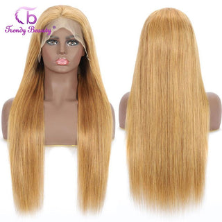 MID Length | 20-26 Inch | 250 Density | Straight Hair | Honey Blonde Human Hair | - Elite Wigs