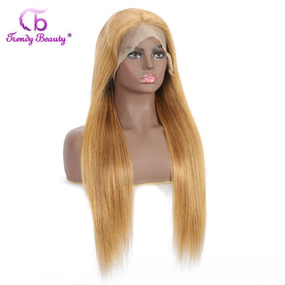 MID Length | 20-26 Inch | 250 Density | Straight Hair | Honey Blonde Human Hair | - Elite Wigs