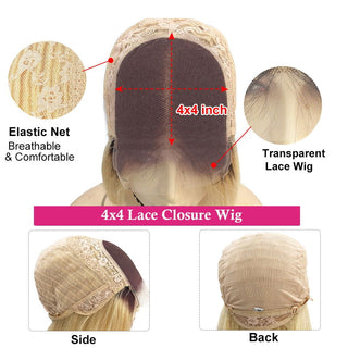 MID Length | 20-26 Inch | Highlights | 180 Density | Straight Hair | Blonde & Pink Human Hair | - Elite Wigs