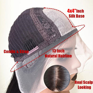 MID Length | 20-26 Inch | Ombre | Glue-less | 250 Density | Straight Hair | Triple Dark Brown Human Hair | - Elite Wigs