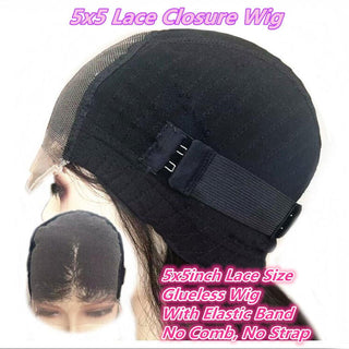 MID Length | 20-26 Inch | Ombre | Glue-less | 250 Density | Straight Hair | Triple Dark Brown Human Hair | - Elite Wigs