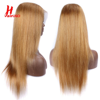 SHOULDER Length | 14-16 Inch | T-Part | Highlights | 180 Density | Straight Hair | Honey Blonde Human Hair |