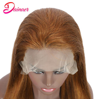 SHOULDER Length | 14-16 Inch | 180 Density | Straight Hair |  Ginger Blonde Human Hair |