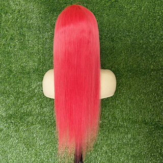 SHOULDER Length | 14-16 Inch | 180 Density | Straight Hair | Rose Pink Human Hair |