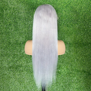 SHOULDER Length | 14-16 Inch | 250 Density | Straight Hair | Silver Human Hair |