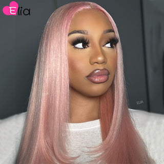 SHOULDER Length | 14-16 Inch | 180 Density | Straight Hair | White Pink Human Hair |