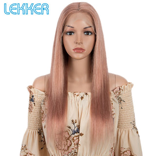 SHOULDER Length | 14-16 Inch | 180 Density | Straight Hair | Rose Gold Pink Human Hair |