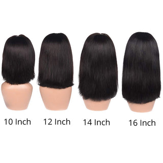 SHOULDER Length | 14 -16 Inch | 250 Density | Straight Hair | Black Human Hair |