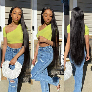 XTREME Length | 40 Inch | 180 Density | Brazilian Silky Straight | Black Human Hair |