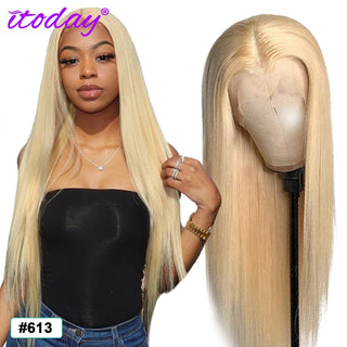 SHOULDER Length | 14-16 Inch | 180 Density | Straight Hair | 613 Blonde Human Hair|