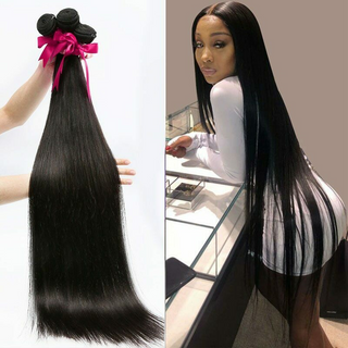 XTREME Length | 42Inch | 180 Density | Brazilian Silky Straight | Black Human Hair |